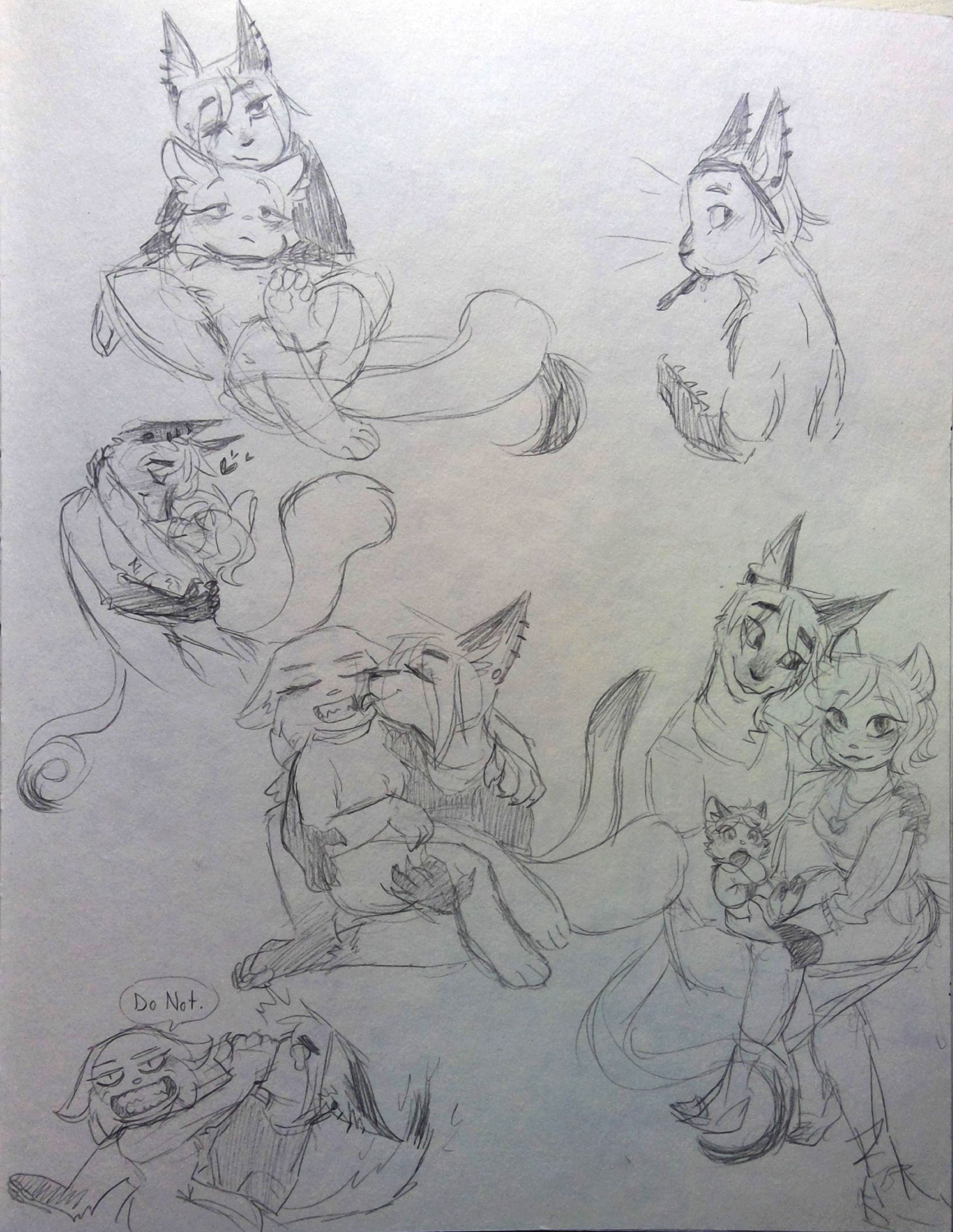 Candybooru image #14467, tagged with Augustus AugustusxLucy Lucy Officerfurry_(Artist) kittens sketch